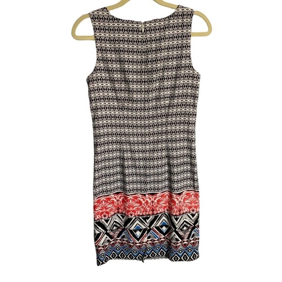 Mario Serrani Italy DressSize 2 Multicolor Sheath Geometric Sleeveless Midi - Picture 2 of 9